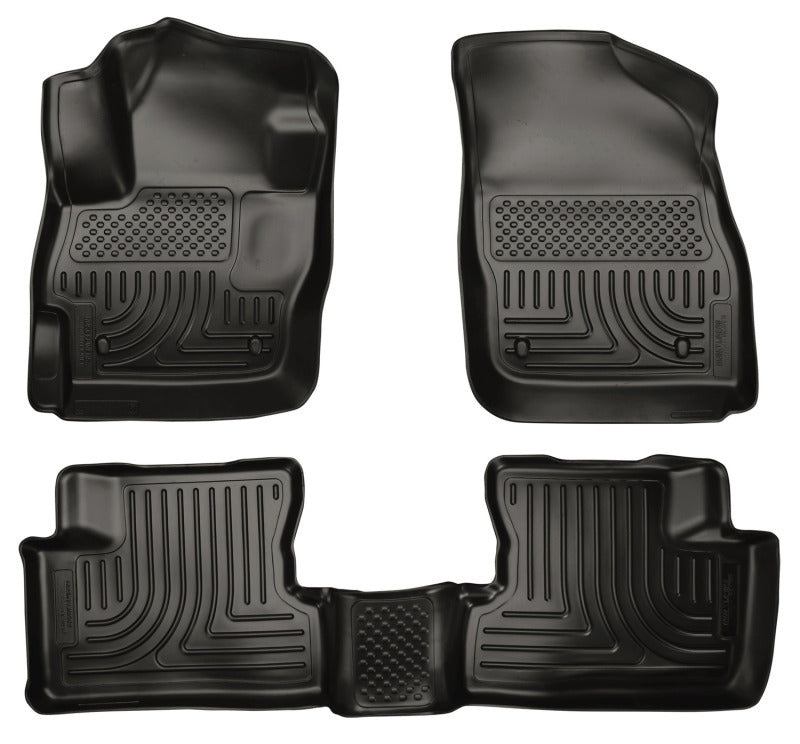 Load image into Gallery viewer, Husky Liners 10-12 Mazda 3 WeatherBeater Combo Black Floor Liners
