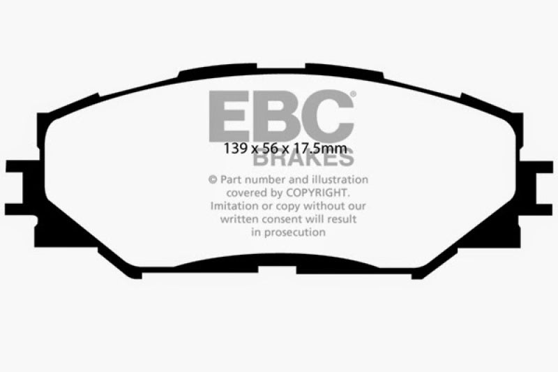 Load image into Gallery viewer, EBC 06-08 Toyota RAV 4 2.4 Greenstuff Front Brake Pads
