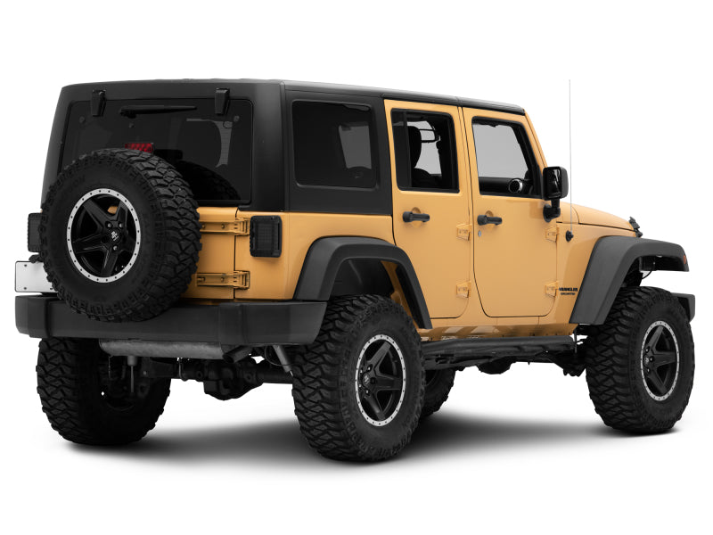 Load image into Gallery viewer, Raxiom 07-18 Jeep Wrangler JK LED Tail Lights- Black Housing (Smoked Lens)
