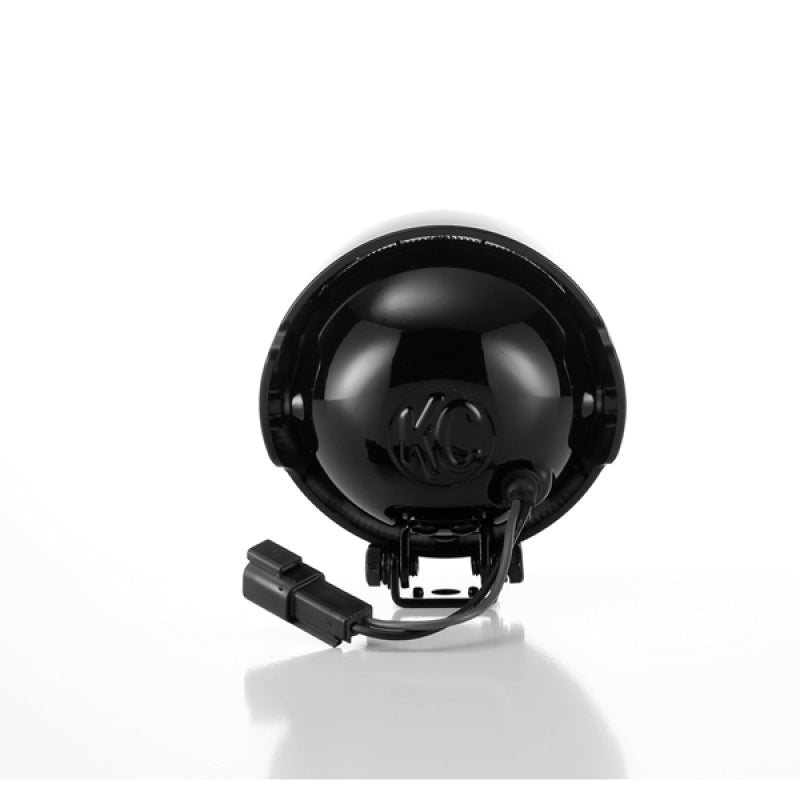 Load image into Gallery viewer, KC HiLiTES Rally 400 4in. Round Halogen Light 55w Spread Beam (Single) - Black
