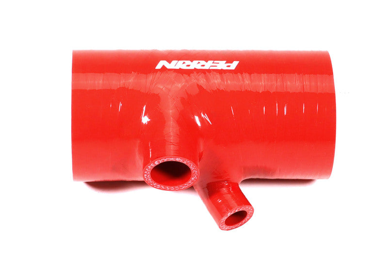 Load image into Gallery viewer, Perrin 2022+ Subaru WRX Red 3in Turbo Inlet Hose w/ Nozzle (Short)
