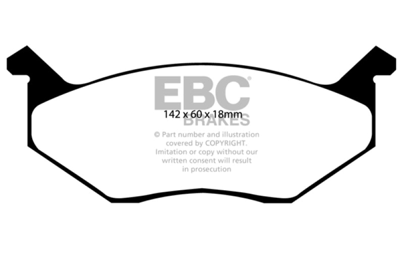 Load image into Gallery viewer, EBC 80-83 Chrysler Cordoba 3.7 Yellowstuff Front Brake Pads
