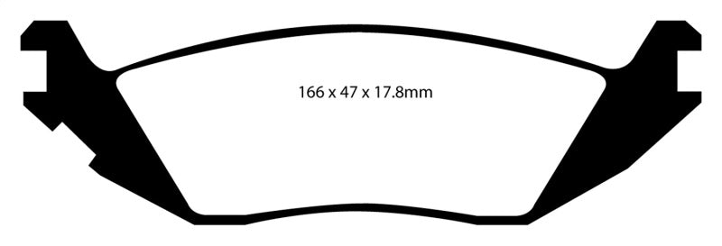 Load image into Gallery viewer, EBC 06-09 Chrysler Aspen 4.7 Greenstuff Rear Brake Pads
