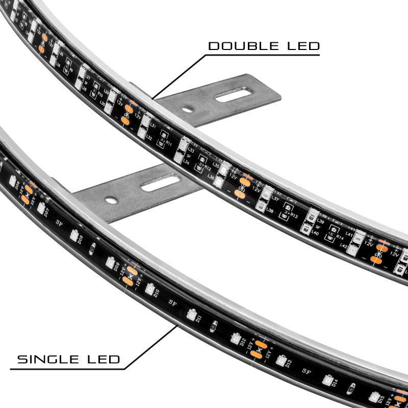 Load image into Gallery viewer, Oracle LED Illuminated Wheel Rings - Double LED - White
