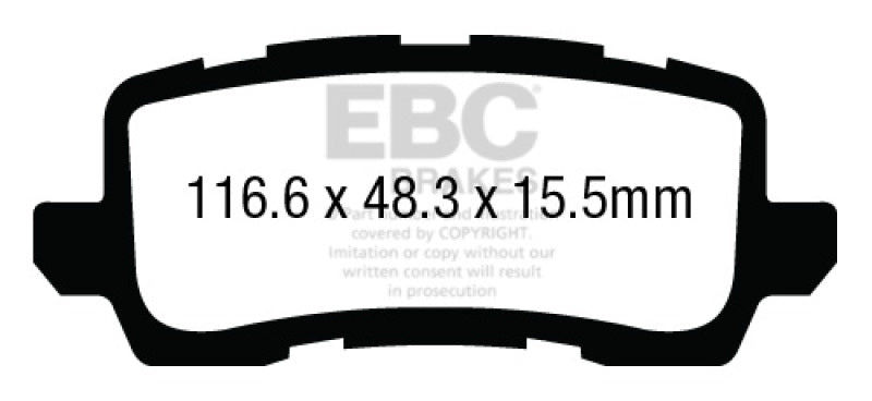 Load image into Gallery viewer, EBC 13+ Acura RLX 3.5 Yellowstuff Rear Brake Pads
