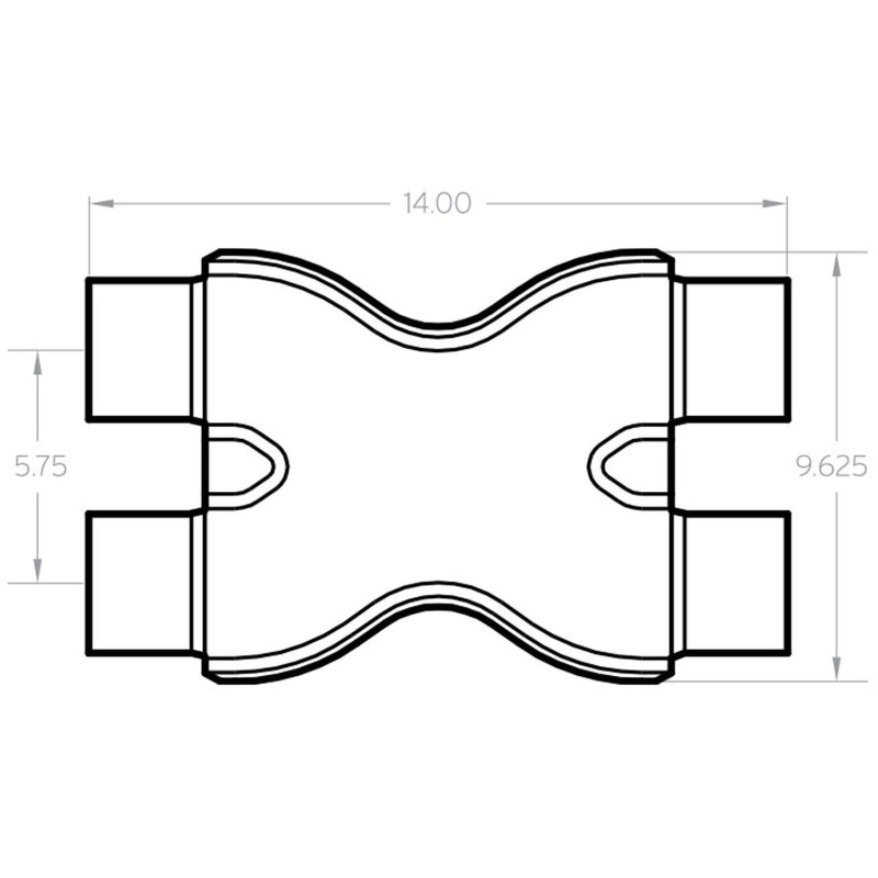 Load image into Gallery viewer, MagnaFlow Smooth Trans X 3/3 X 14 SS
