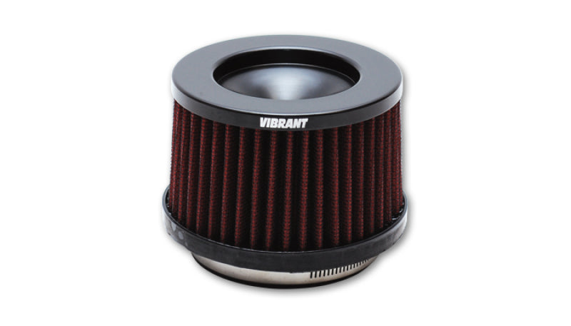 Load image into Gallery viewer, Vibrant The Classic Perf Air Filter 4.75in O.D. Cone x 3-1/2in Tall x 3in inlet I.D. Turbo Outlets

