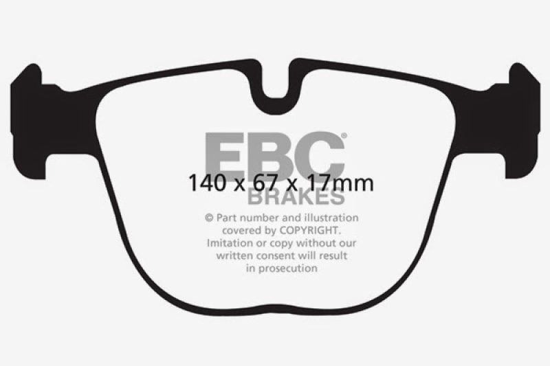 Load image into Gallery viewer, EBC 10+ BMW X5M 4.4 Twin Turbo Redstuff Rear Brake Pads
