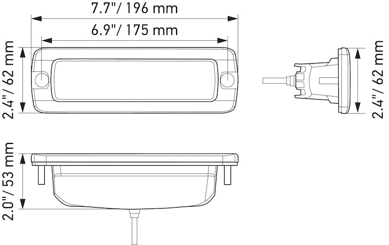Load image into Gallery viewer, Hella Universal Black Magic 6 L.E.D. Flush Mount Mini Light Bar - Flood Beam
