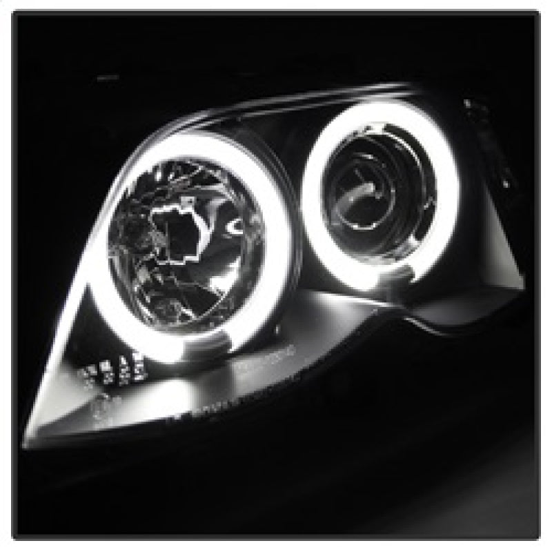Load image into Gallery viewer, Spyder BMW E46 3-Series 02-05 4DR Projector Headlights 1PC LED Halo Blk PRO-YD-BMWE4602-4D-AM-BK
