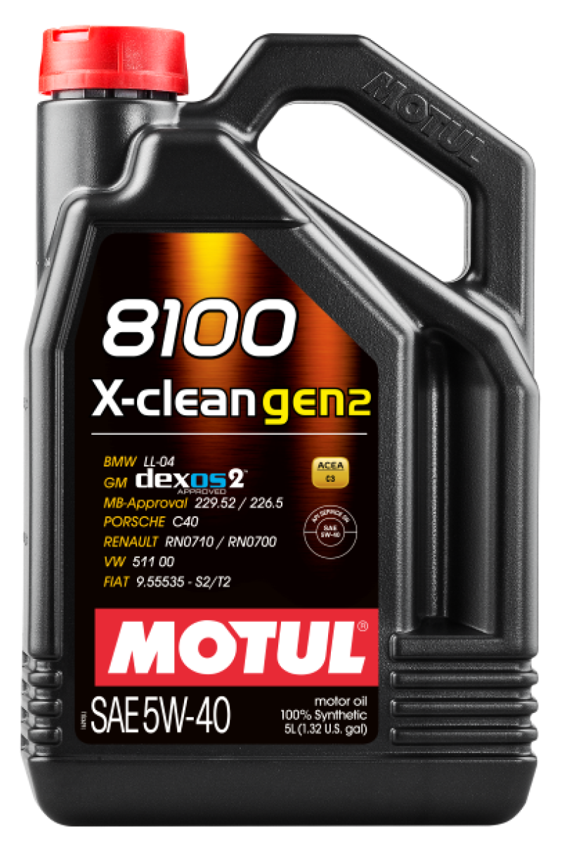 Load image into Gallery viewer, Motul 5L Synthetic Engine Oil 8100 X-CLEAN Gen 2 5W40
