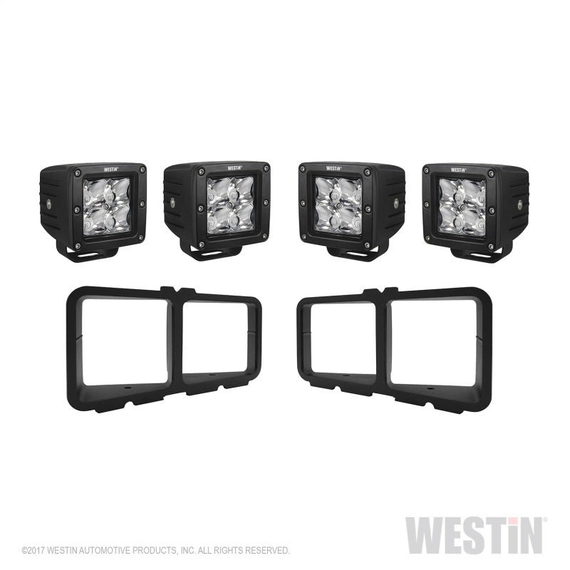 Load image into Gallery viewer, Westin Universal Light Kit for Outlaw Front Bumpers - Textured Black
