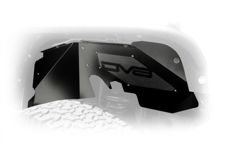 Load image into Gallery viewer, DV8 Offroad 07-18 Jeep Wrangler JK Front Aluminum Inner Fender - Black
