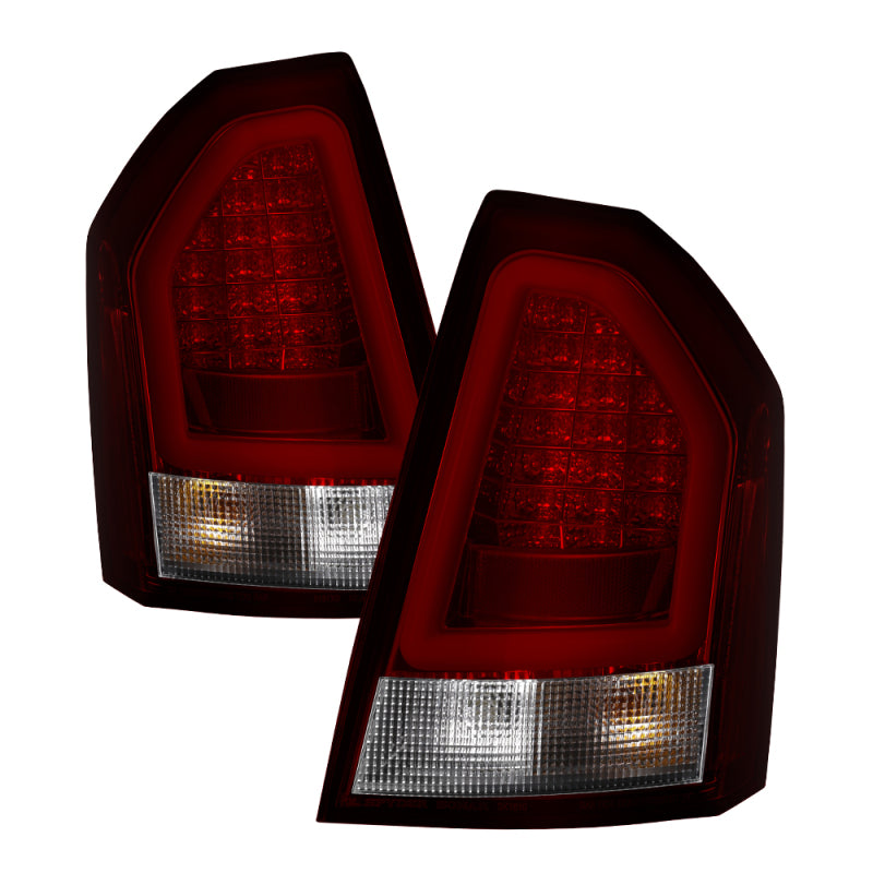 Load image into Gallery viewer, Spyder Chrysler 300C 08-10 V2 Light Bar LED Tail Lights - Red Clear ALT-YD-C308V2-LED-RC
