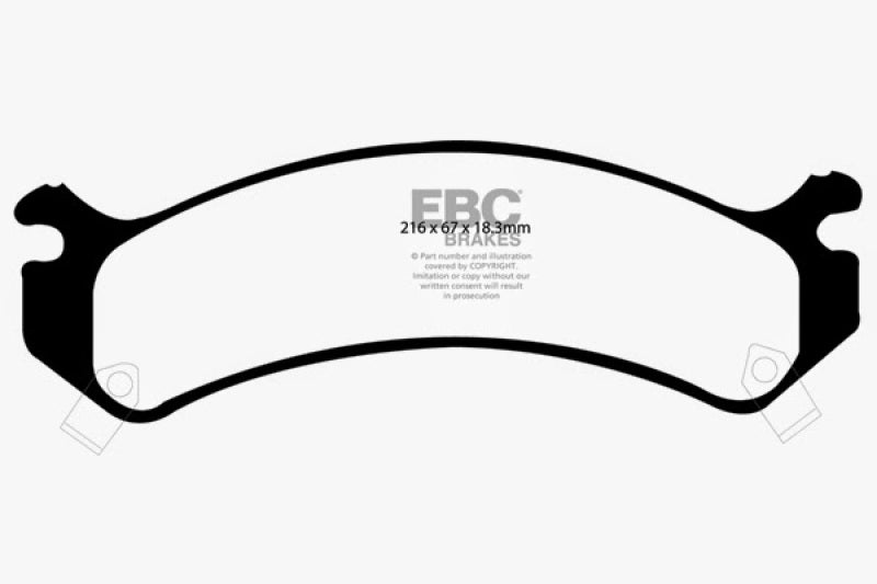 Load image into Gallery viewer, EBC 01-05 Cadillac Deville 4.6 HD Yellowstuff Front Brake Pads
