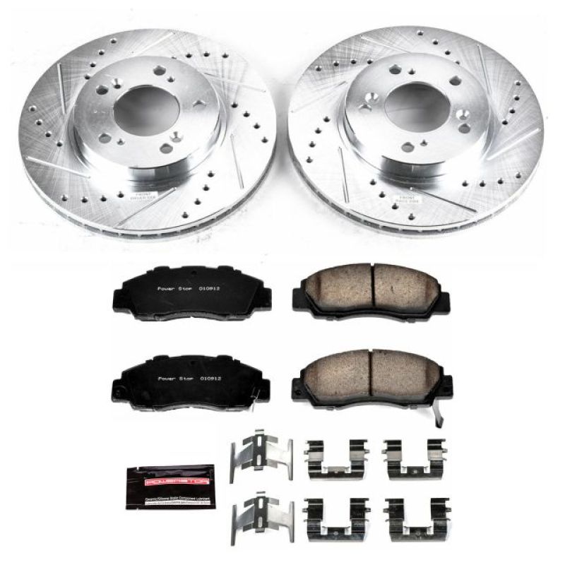 Load image into Gallery viewer, Power Stop 97-01 Acura Integra Front Z23 Evolution Sport Brake Kit
