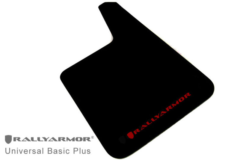 Load image into Gallery viewer, Rally Armor Universal Fit (No Hardware) Basic Plus Black Mud Flap w/ Red Logo

