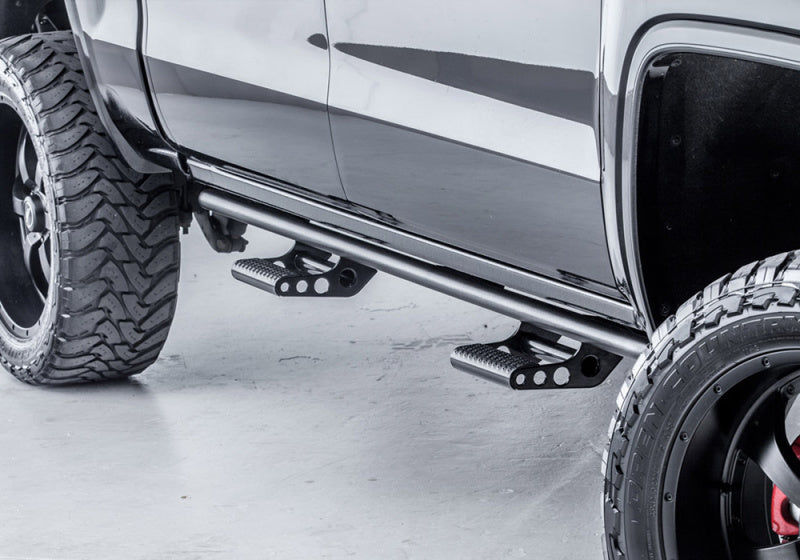 Load image into Gallery viewer, N-Fab RKR Rails 16-17 Toyota Tacoma Double Cab - Tex. Black - 1.75in
