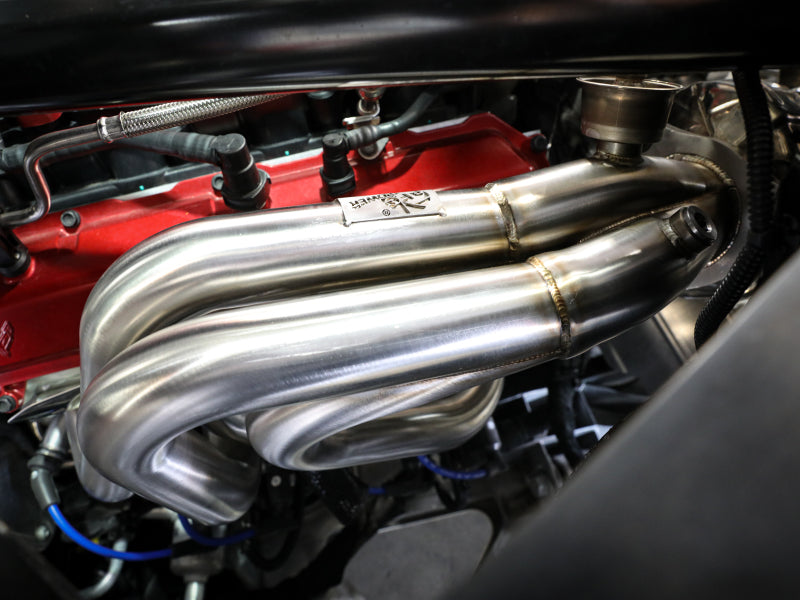 Load image into Gallery viewer, aFe Twisted 304SS Header 2020 Chevy Corvette (C8) 6.2L V8 - Titanium Ceramic Coated
