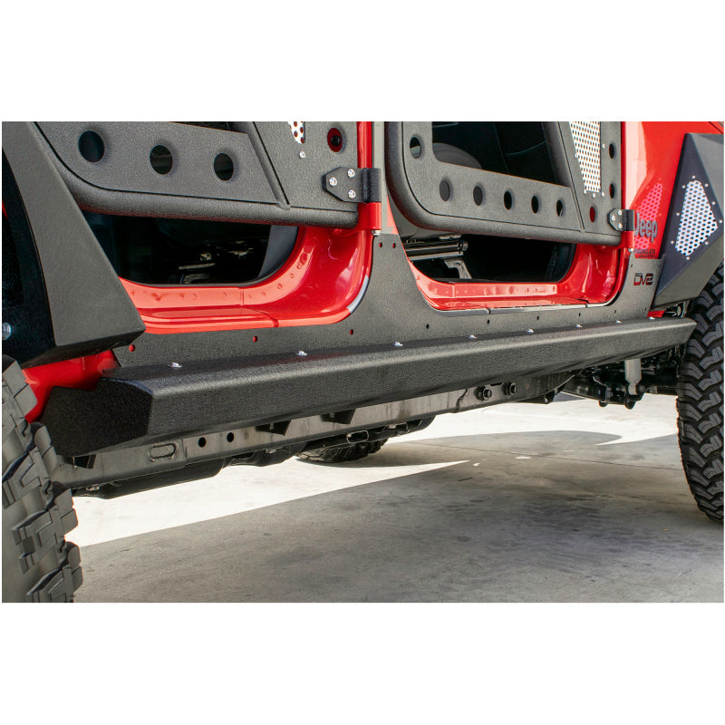 Load image into Gallery viewer, DV8 Offroad 2007-2018 Jeep Wrangler JK (4-door) Frame Mounted Sliders
