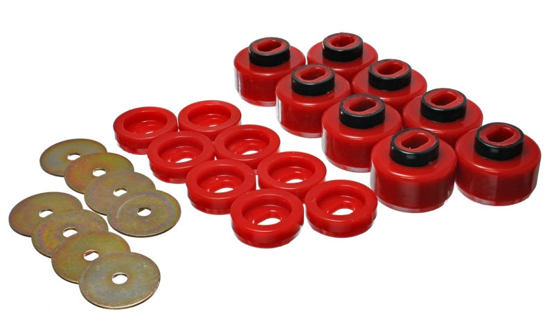 Load image into Gallery viewer, Energy Suspension 99-06 Silverado C1500/K1500 / 01-06 Silverado C2500/K2500 Red Body(cab) Mount Set
