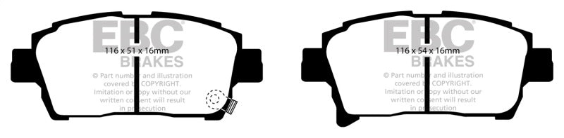 Load image into Gallery viewer, EBC 03-07 Scion XA 1.5 Yellowstuff Front Brake Pads
