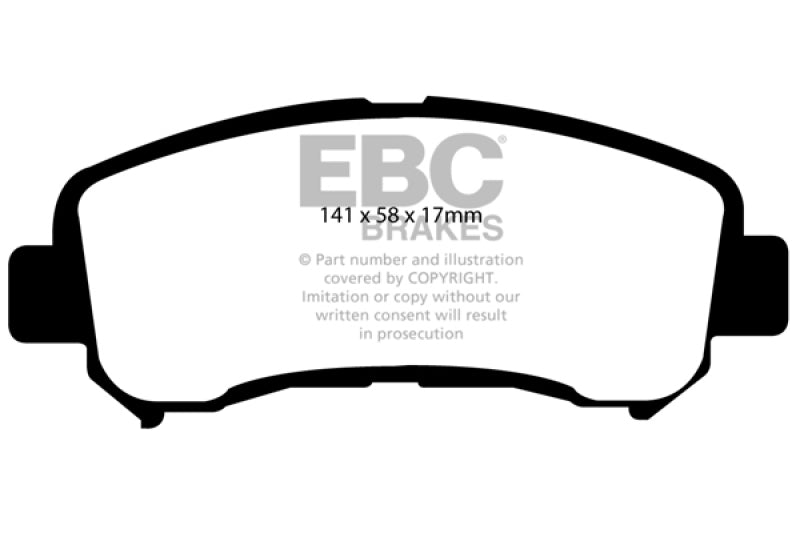 Load image into Gallery viewer, EBC 14+ Nissan Juke 1.6 Turbo Nismo RS Ultimax2 Front Brake Pads

