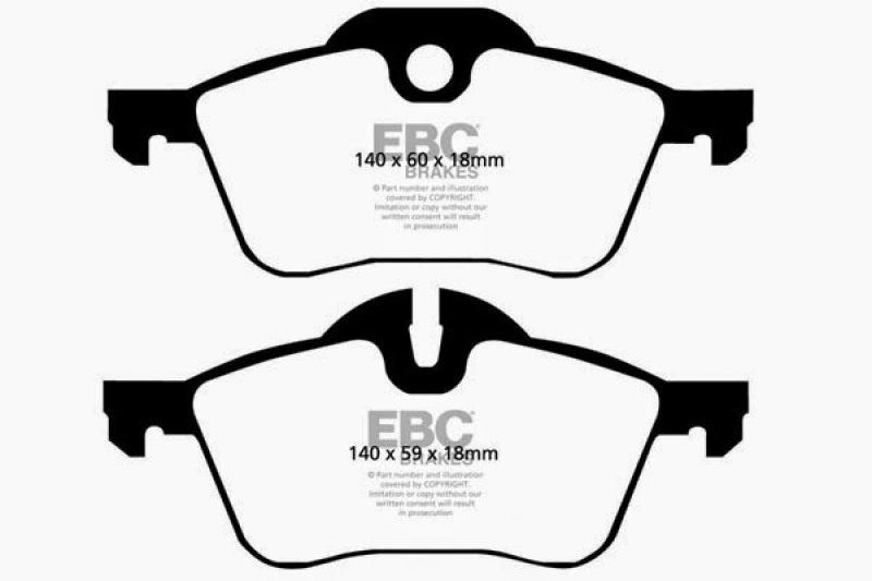 Load image into Gallery viewer, EBC 02-03 Mini Hardtop 1.6 Yellowstuff Front Brake Pads

