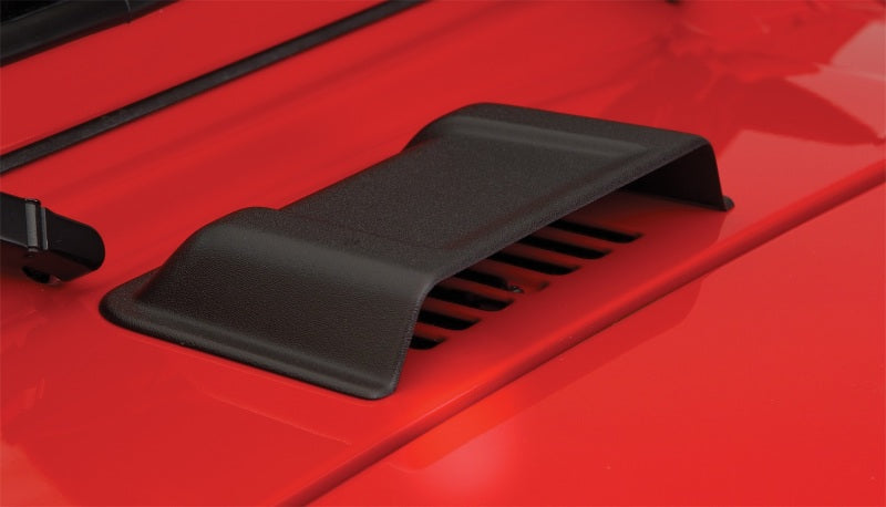 Load image into Gallery viewer, Bushwacker 98-18 Jeep Wrangler Trail Armor Hood Scoop (Textured Tpo) - Black
