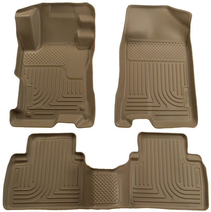 Load image into Gallery viewer, Husky Liners 04-09 Toyota Prius WeatherBeater Combo Tan Floor Liners
