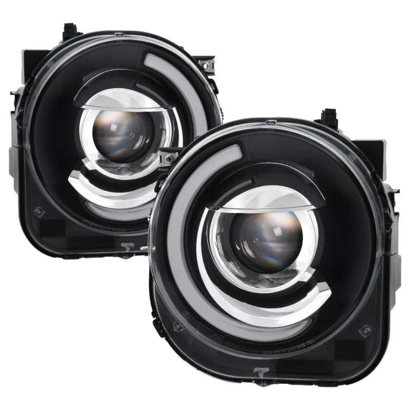 Load image into Gallery viewer, xTune 15-17 Jeep Renegade Light Bar DRL Projector Headlights -Black (PRO-JH-JREN-LBDRL-BK)

