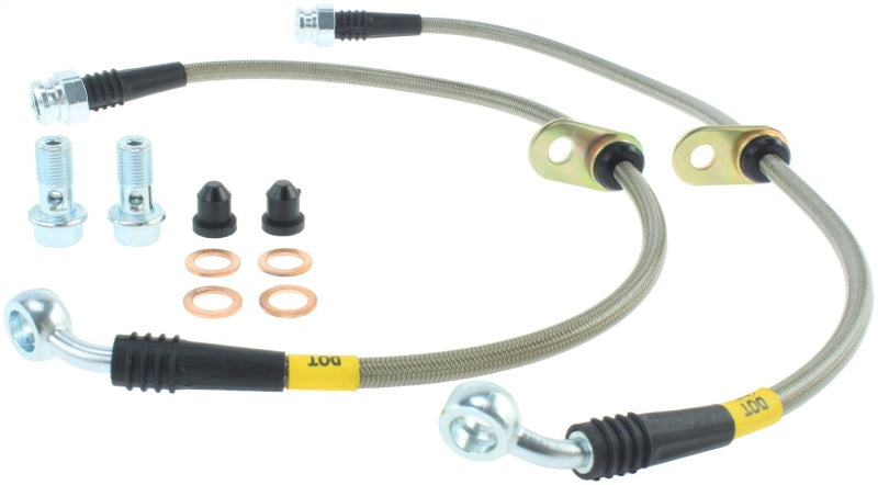 Load image into Gallery viewer, StopTech 94-01 Integra / 99-00 Civic Si w/Rear Disc Brakes Rear SS Brake Lines
