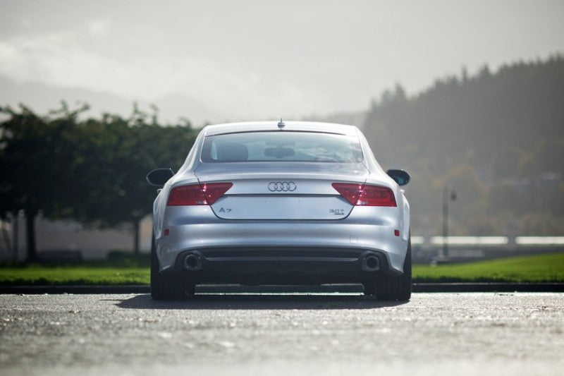 Load image into Gallery viewer, AWE Tuning Audi C7 A7 3.0T Touring Edition Exhaust - Dual Outlet Diamond Black Tips
