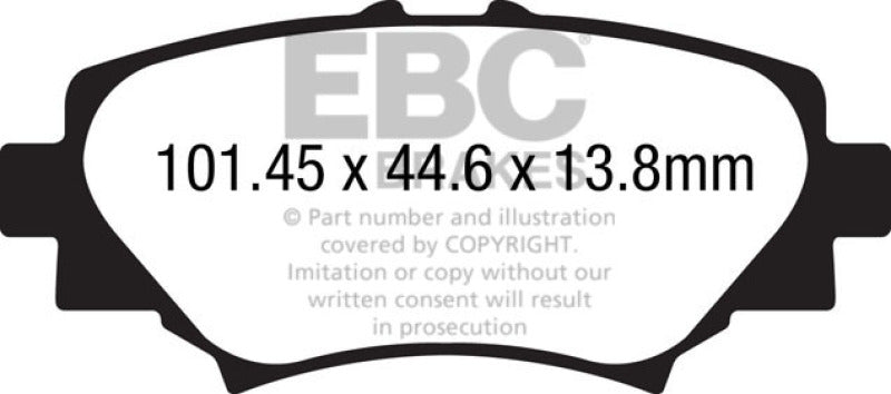 Load image into Gallery viewer, EBC 14+ Mazda 3 2.0 (Japan Build) Redstuff Rear Brake Pads
