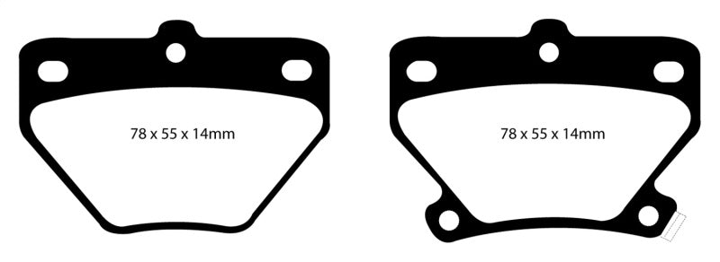Load image into Gallery viewer, EBC 02-08 Pontiac Vibe 1.8 GT Yellowstuff Rear Brake Pads
