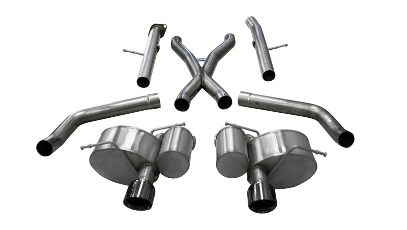 Load image into Gallery viewer, Corsa 12-20 Jeep Grand Cherokee SRT 2.75in Dual Rear Xtreme Cat-Back Exhaust - Black PVD Tip Finish
