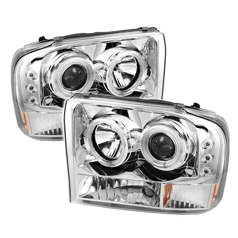 Load image into Gallery viewer, Spyder Ford F250 Super Duty 99-04 Projector Version 2 LED Halo LED Chrm PRO-YD-FF25099-1P-G2-C

