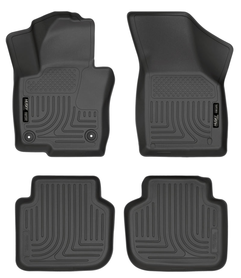 Load image into Gallery viewer, Husky Liners 2012 Volkswagen Passat WeatherBeater Combo Black Floor Liners
