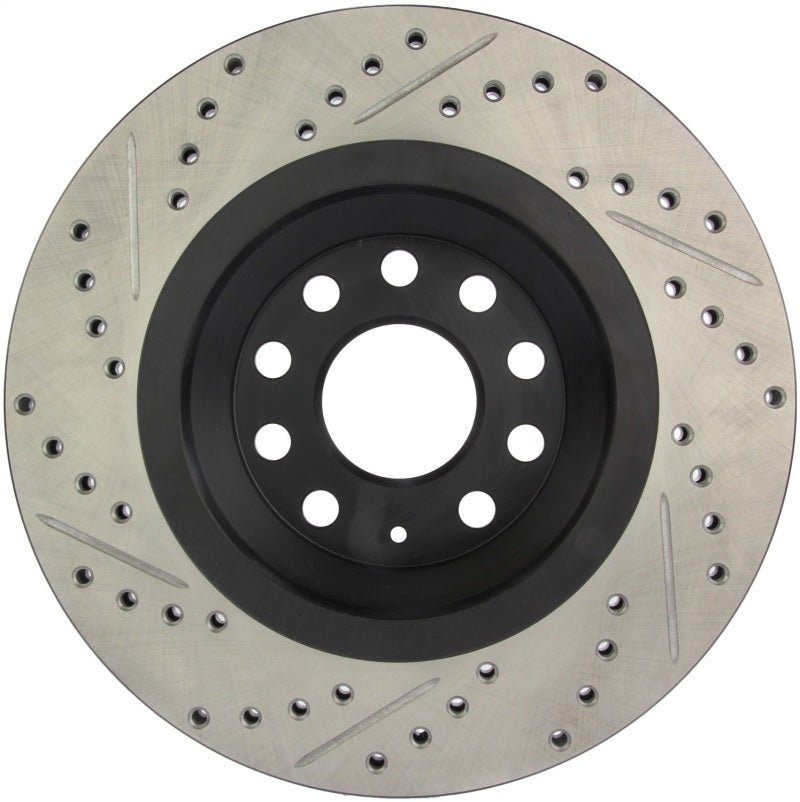 Load image into Gallery viewer, StopTech 09 VW Passat CC / 06-09 Passat Slotted &amp; Drilled Left Rear Rotor
