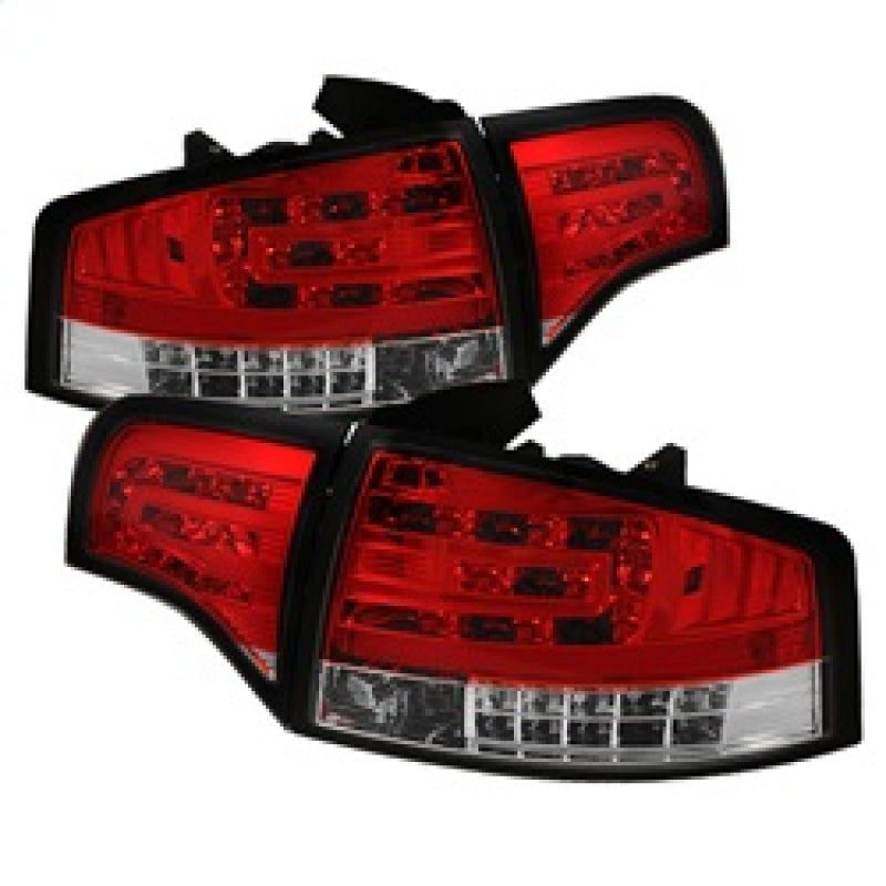 Load image into Gallery viewer, Spyder Audi A4 4Dr 06-08 LED Tail Lights Red Clear ALT-YD-AA406-G2-LED-RC
