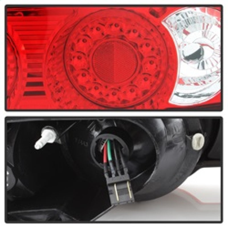 Load image into Gallery viewer, Spyder Acura RSX 02-04 LED Tail Lights Red Clear ALT-YD-ARSX02-LED-RC
