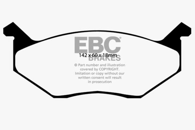 Load image into Gallery viewer, EBC 80-83 Chrysler Cordoba 3.7 Yellowstuff Front Brake Pads
