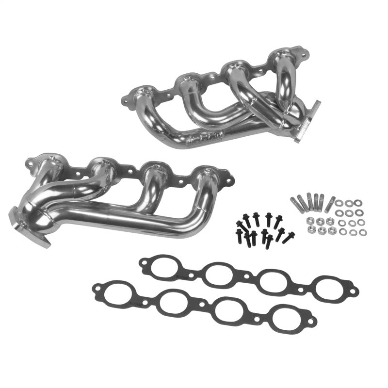 Load image into Gallery viewer, BBK 14-18 GM Truck 5.3/6.2 1 3/4in Shorty Tuned Length Headers - Polished Silver Ceramic
