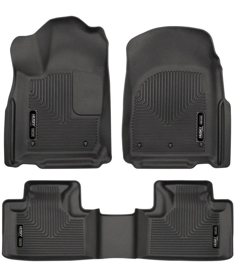 Load image into Gallery viewer, Husky Liners 16 Dodge Durango/Jeep Grand Cherokee Weatherbeater Black Front &amp; 2nd Seat Floor Liners
