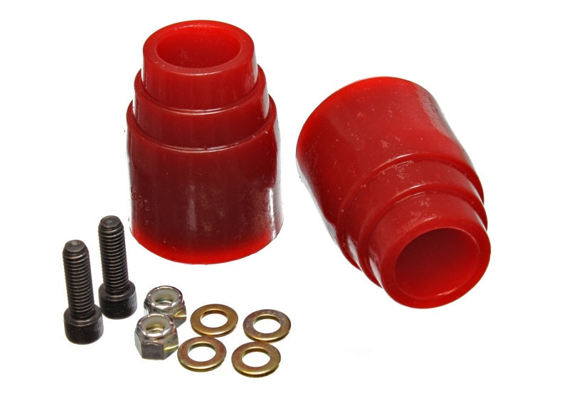 Load image into Gallery viewer, Energy Suspension 00-04 Ford Excursion Red Rear Axle Bump Stop Set
