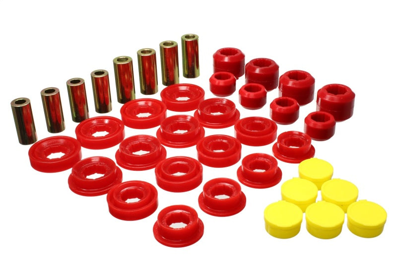 Load image into Gallery viewer, Energy Suspension 03-09 Ram 1500 Pickup 4WD Control Arm Bushing Set - Red
