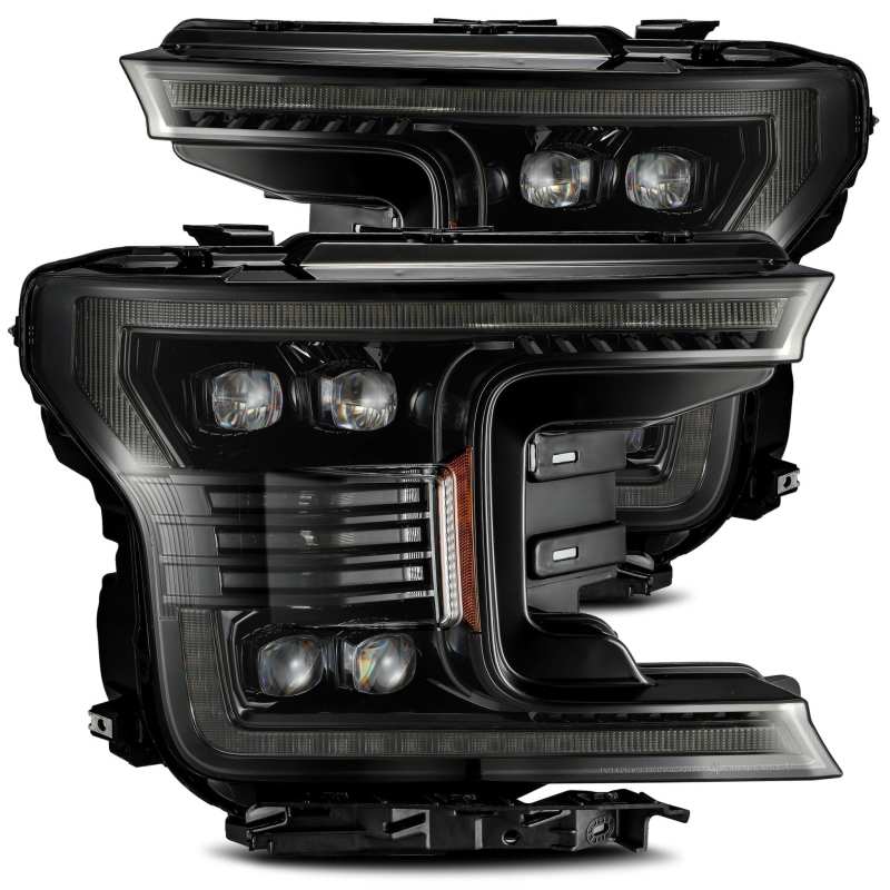 Load image into Gallery viewer, AlphaRex 18-20 Ford F-150 NOVA LED Proj Headlight Plank Style Alpha Blk w/Activ Light/Seq Signal/DRL
