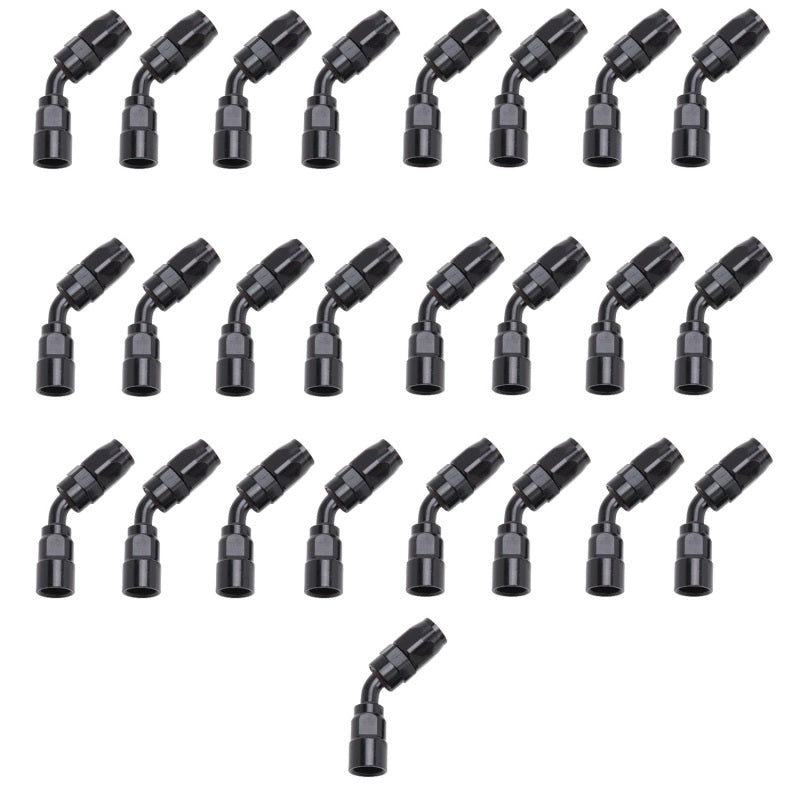 Load image into Gallery viewer, Russell Performance -10 AN Black 45 Degree Full Flow Hose End
