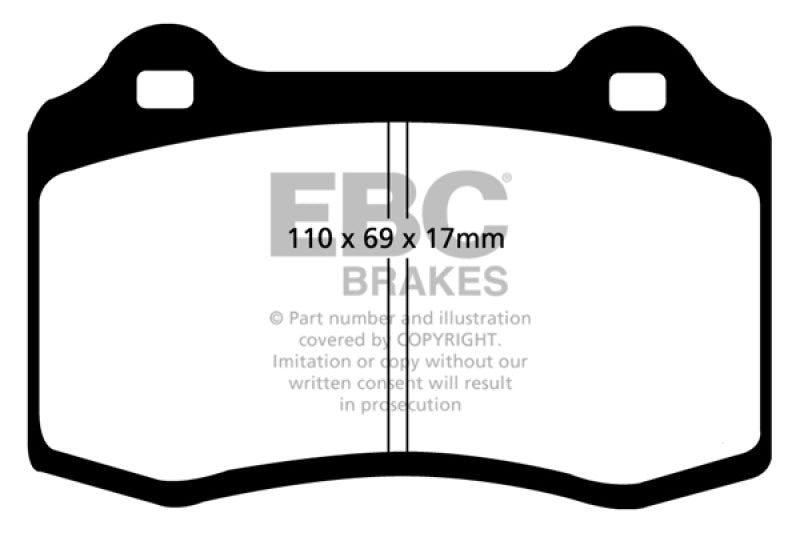 Load image into Gallery viewer, EBC 92-00 Dodge Viper 8.0 Yellowstuff Front Brake Pads
