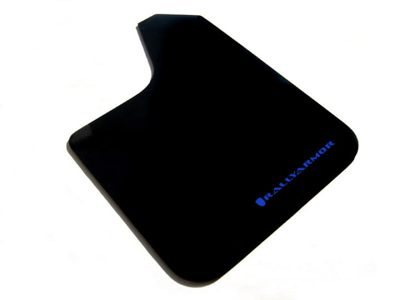 Load image into Gallery viewer, Rally Armor Universal Fit (No Hardware) Basic Black Mud Flap w/ Blue Logo
